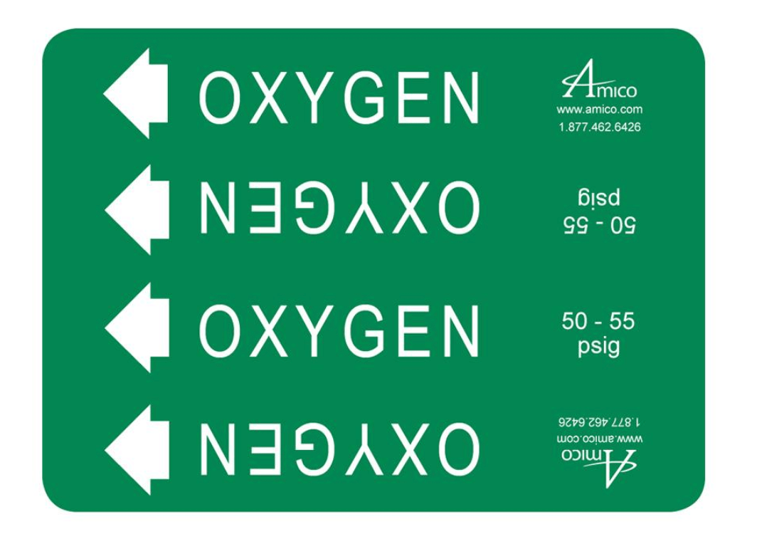 Pipe Marker Labels Medical Air Systems Medical Air Systems