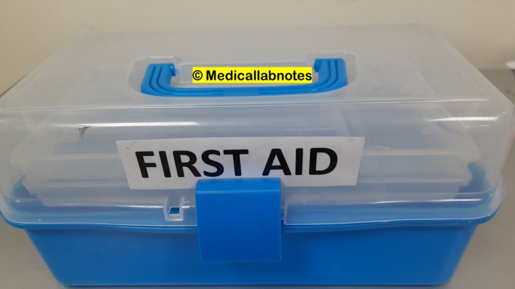 First Aid Box Introduction, Basic items, Handling Procedure