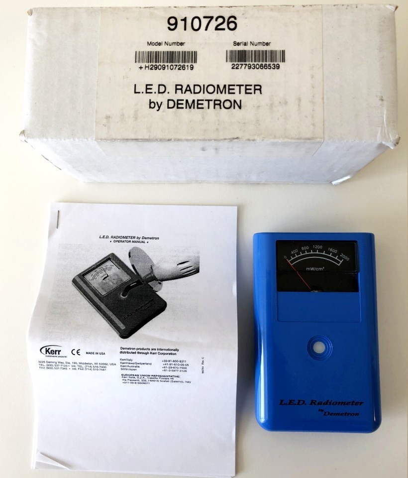 LED Radiometer by Demetron® manufactured by Kerr Dental MedicAmins
