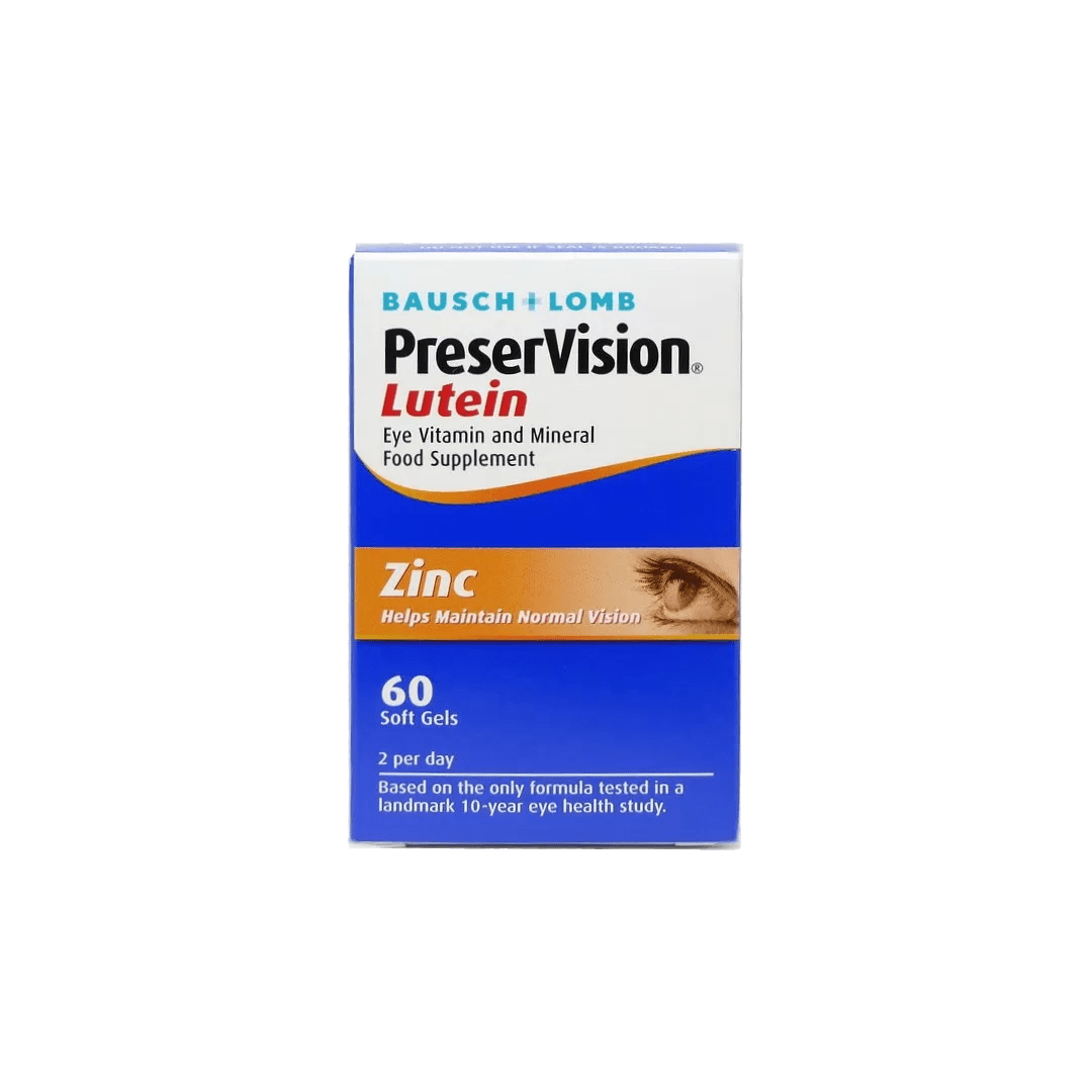 PreserVision Lutein Zinc 60 Soft Gels