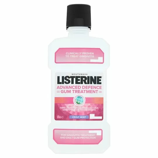 Listerine Advanced Defence Gum Treatment Mouthwash 500ml Medicine