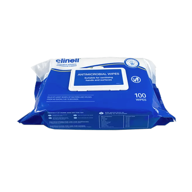 Clinell Antibacterial Wipes Pack of 100 Medicine Marketplace