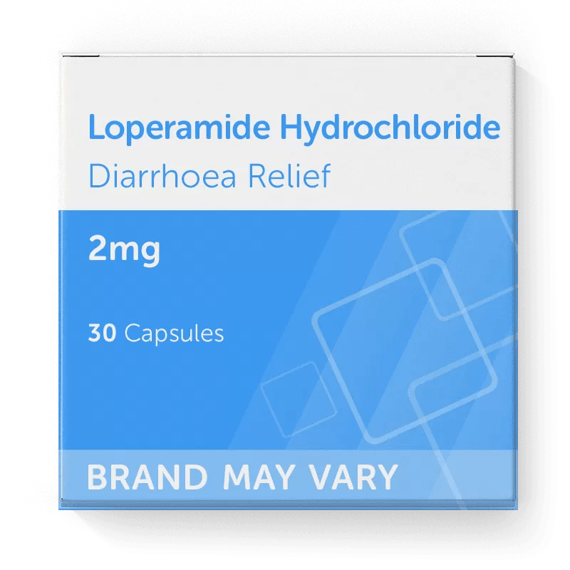 30 Diarrhoea Relief 2mg Capsules Loperamide Hydrochloride Capsules