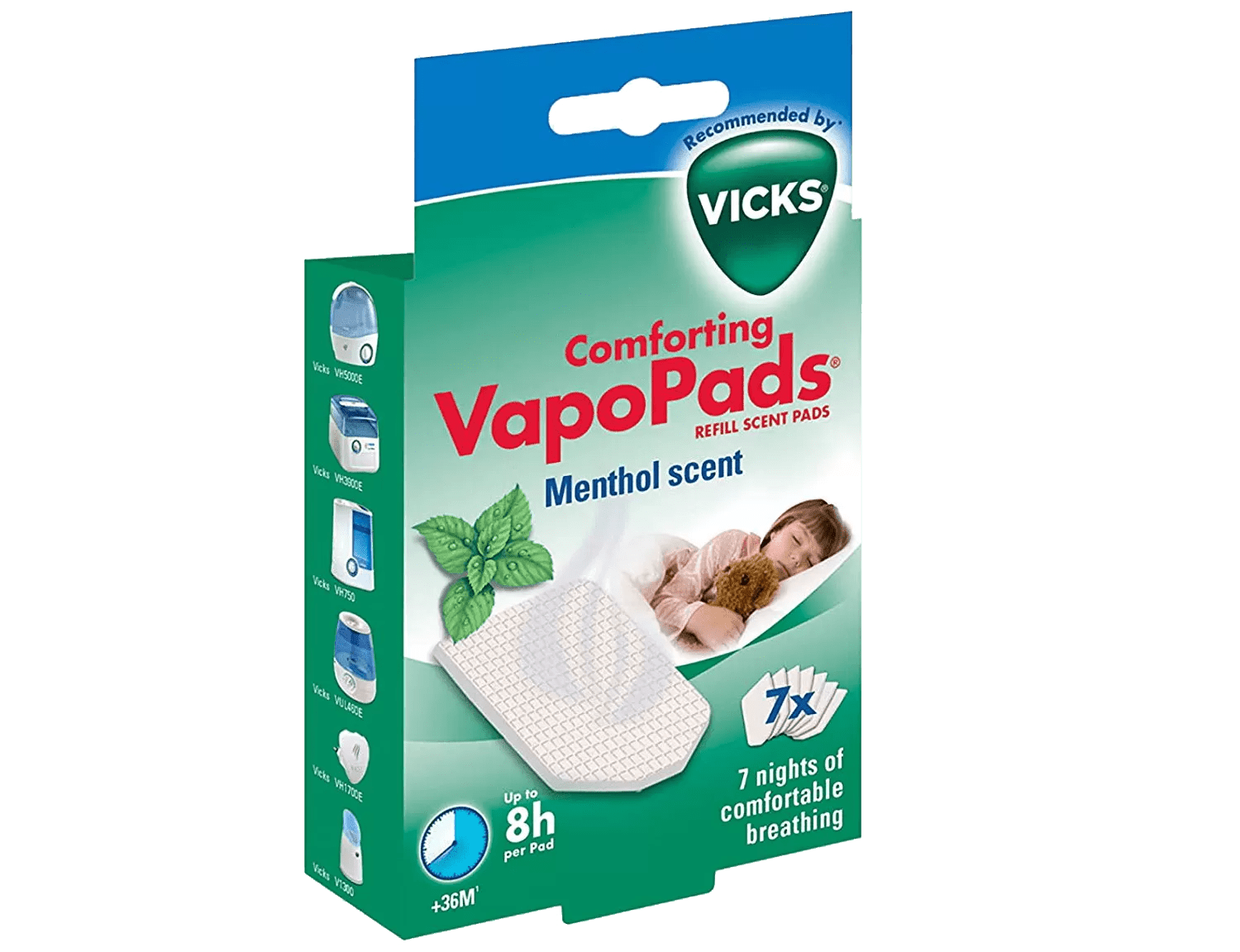 Vicks Comforting Soothing Menthol VapoPads Pack of 7 Medicine
