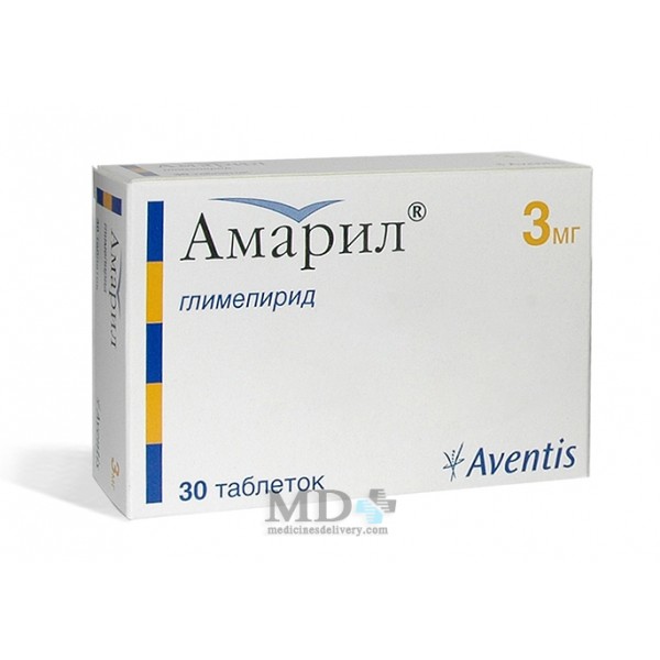 Amaryl tablets 3mg 30 Buy Online on