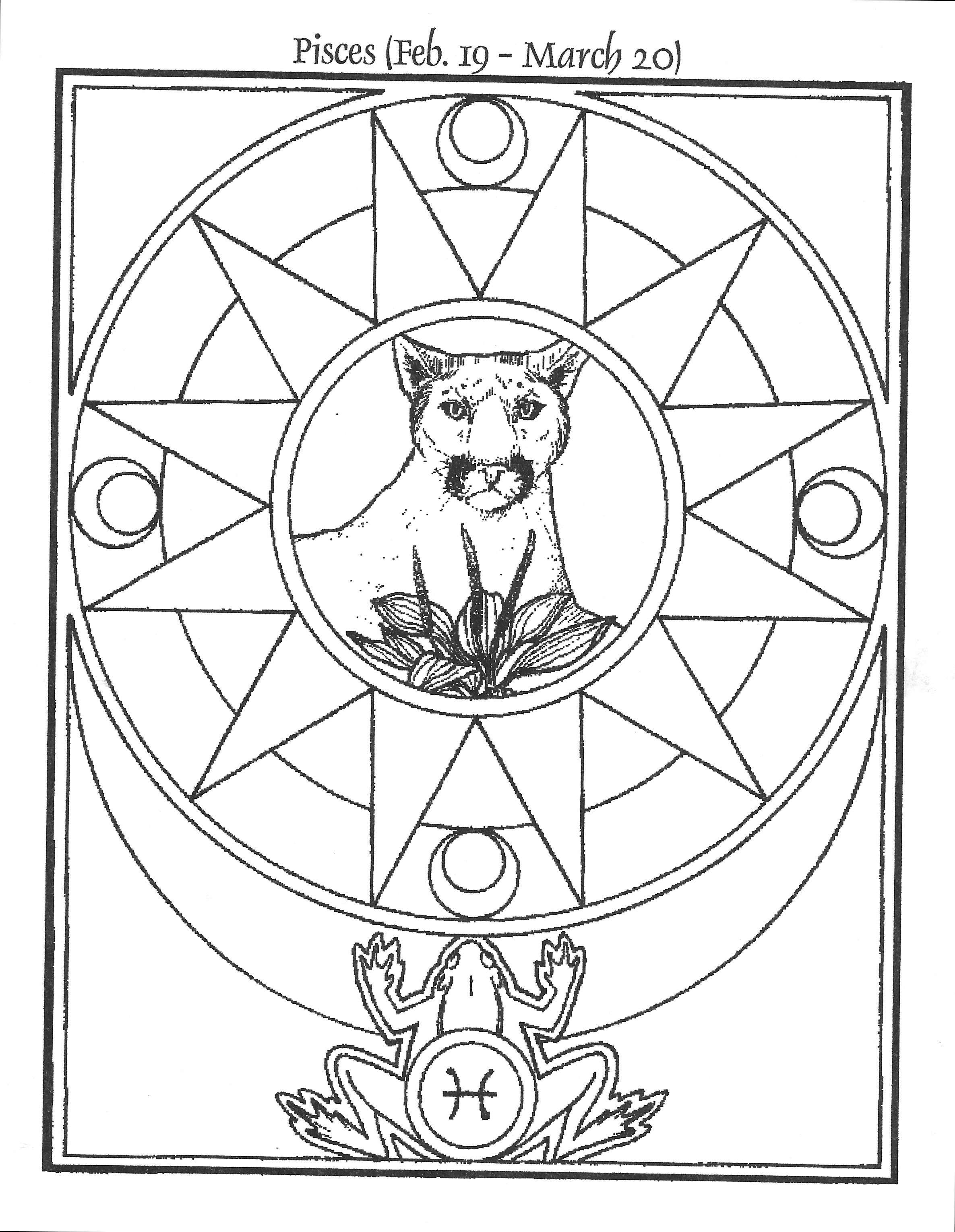 PiscesPoster Medicine Wheel Astrology by Star Savoy