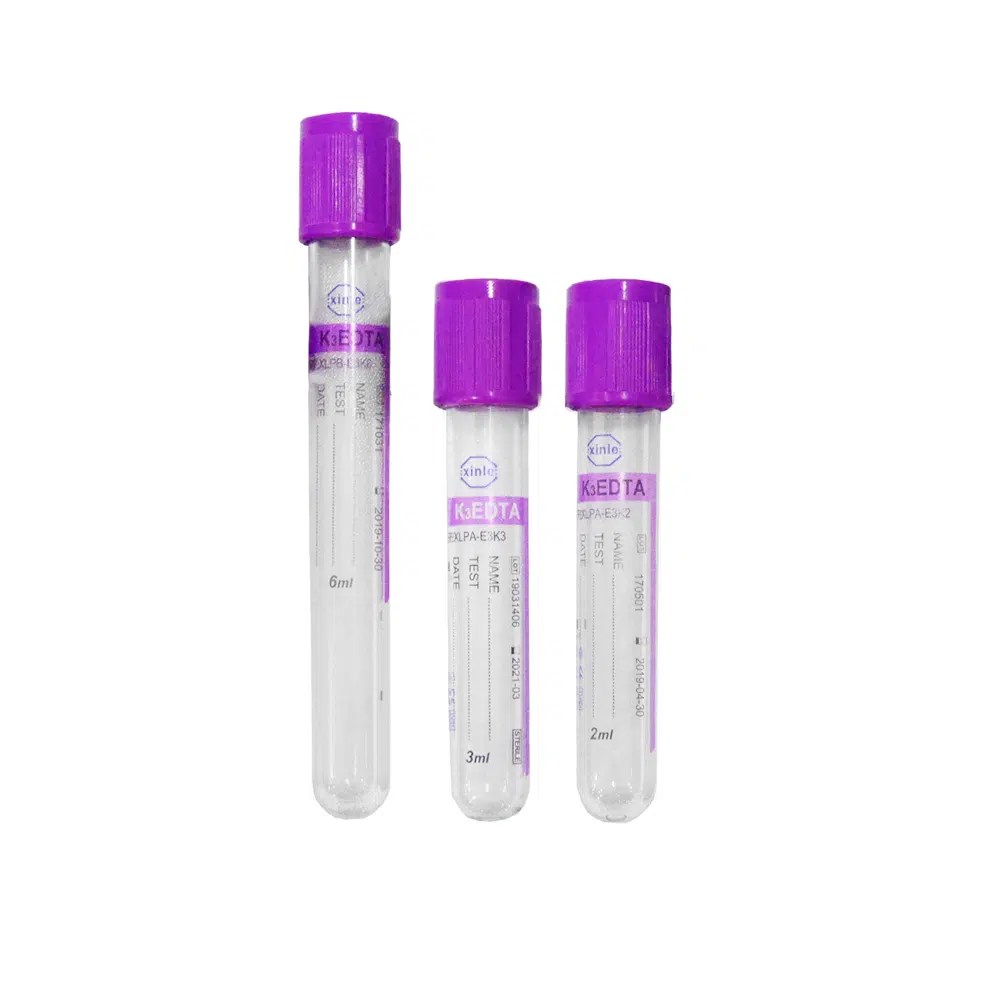 EDTA BLOOD TUBE หลอดเก็บเลือดจุกสีม่วง MediCoolThai