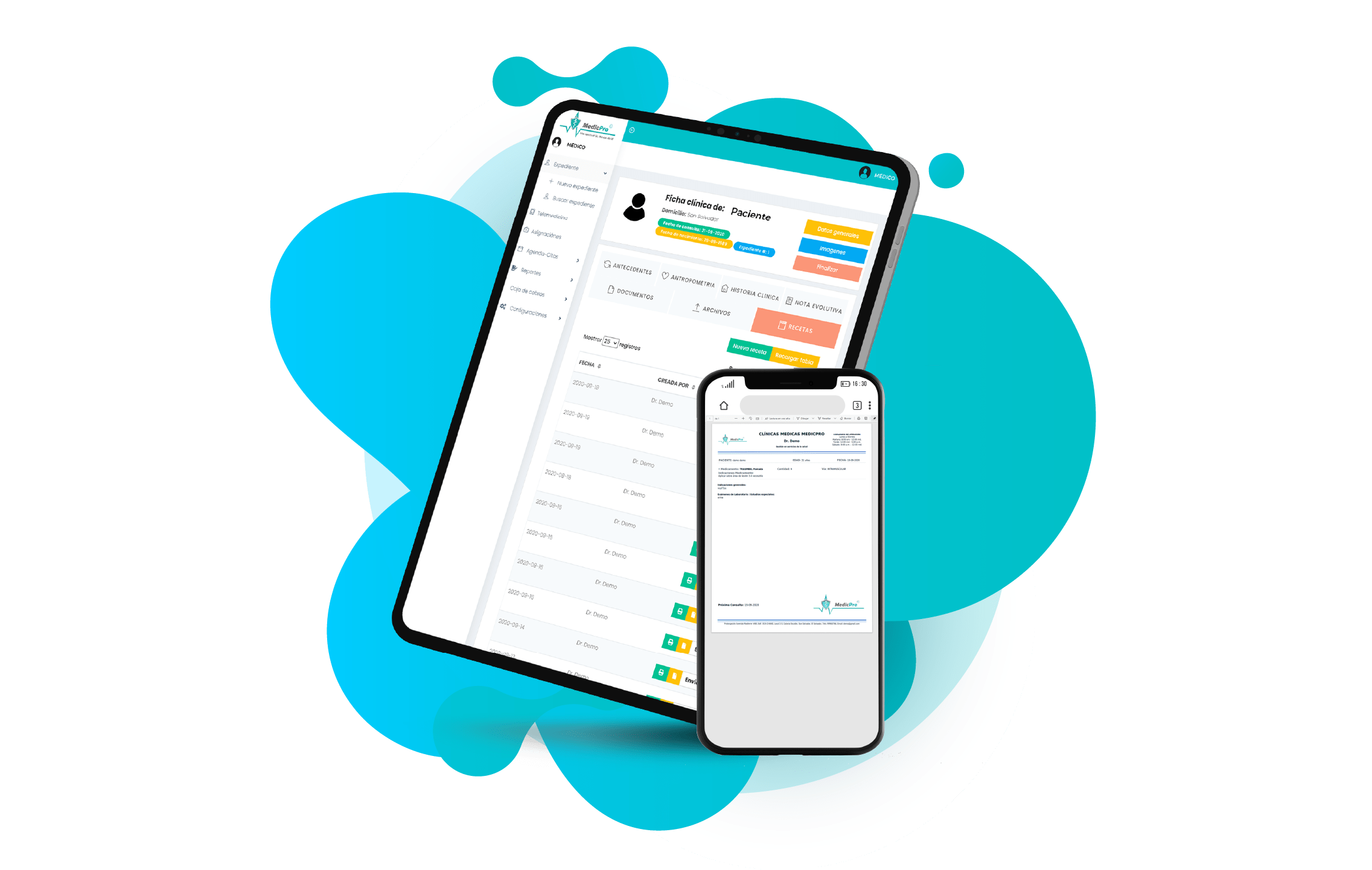 MedicPro © El mejor software médico. La administración de tu clínica