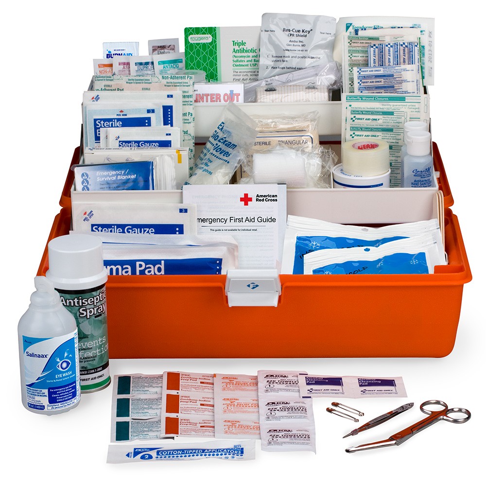 First Responder First Aid Kit, Large, 269 Piece Plastic Case, First Aid