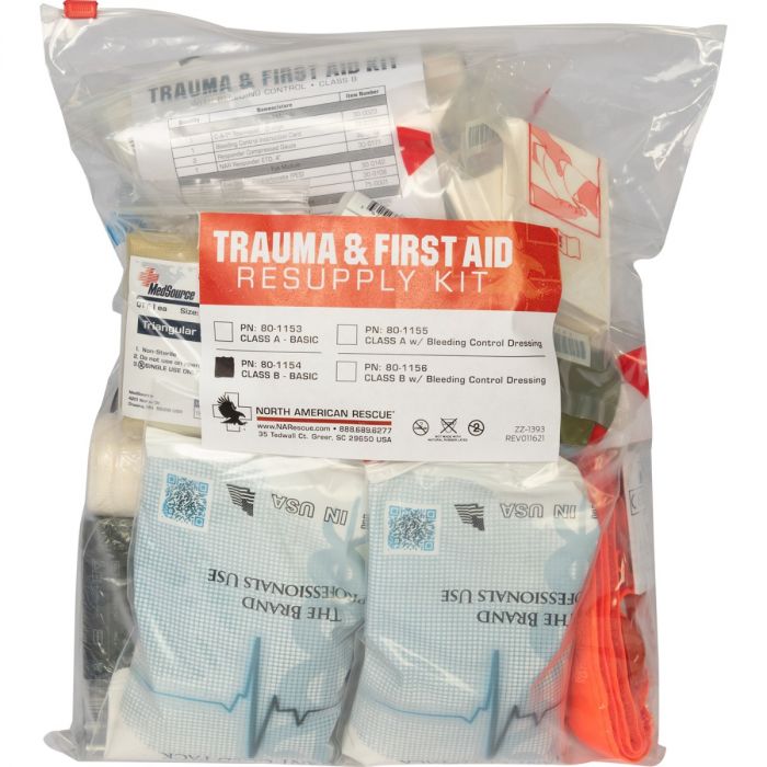 Trauma and First Aid Kit Resupply Kit Class B Medic Response Health