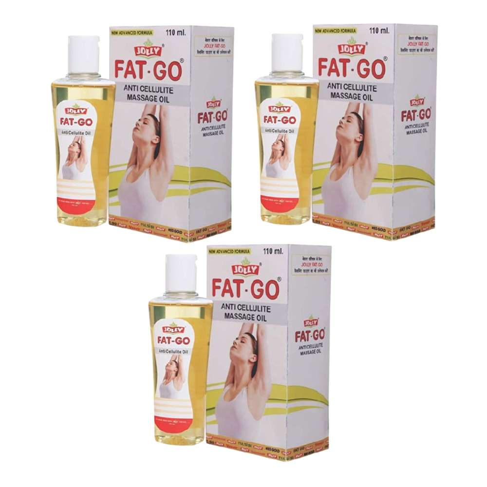 Jolly Fat Go Anti Cellulite Massage Oil (Pack of 3) medikartindia