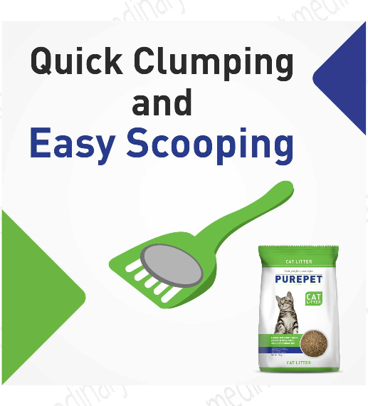 Purepet Clumping Lavender Fragrance Cat Litter (for Multiple Cats), 5kg
