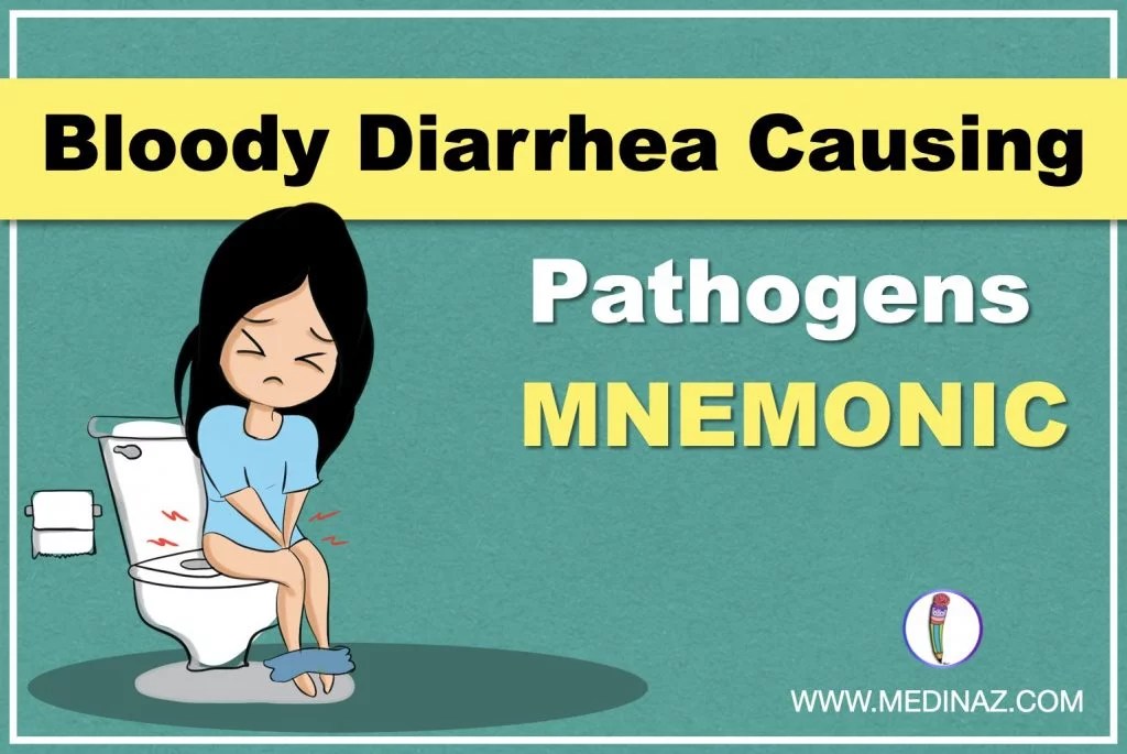 Bloody Diarrhea Causing Pathogens mnemonic