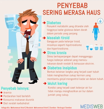 Penyebab Sering Haus Terus-menerus yang Perlu Diwaspadai - Medisweb