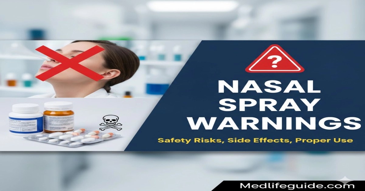 Nasal Spray Warnings Safety Risks, Side Effects, Proper Use