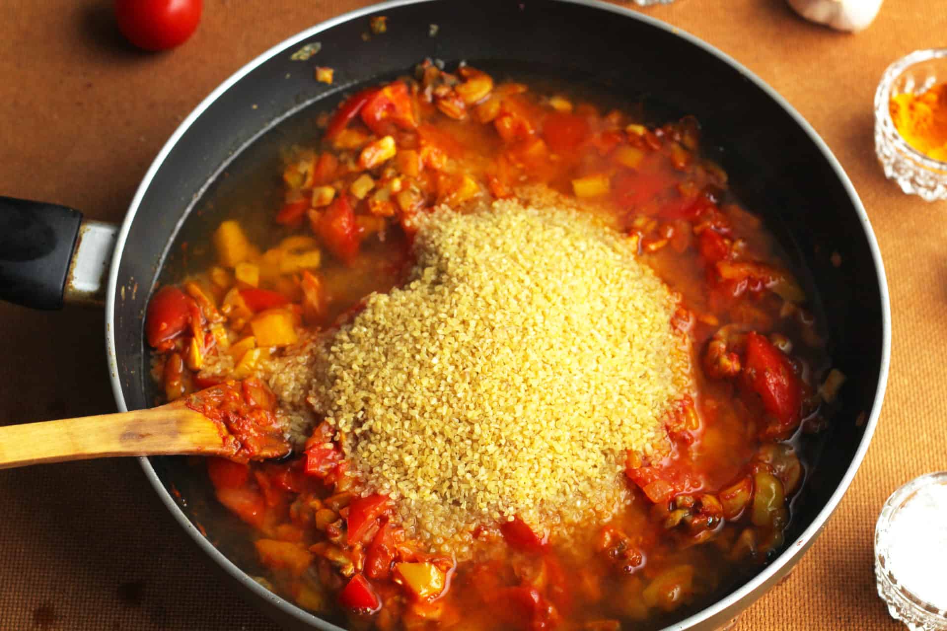 Turkish Bulgur Pilaf with Mushrooms Medmunch