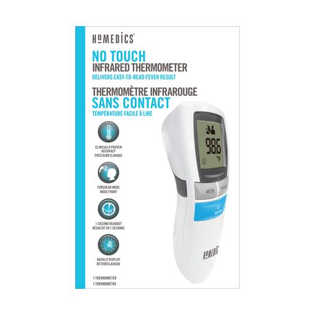 Homedics No Touch Infrared Thermometer - Home Health Care Products