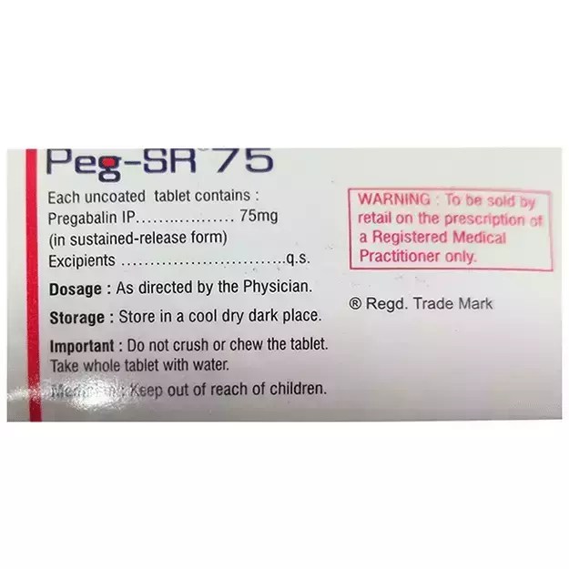 Peg SR Uses, Price, Dosage, Side Effects, Substitute, Buy Online