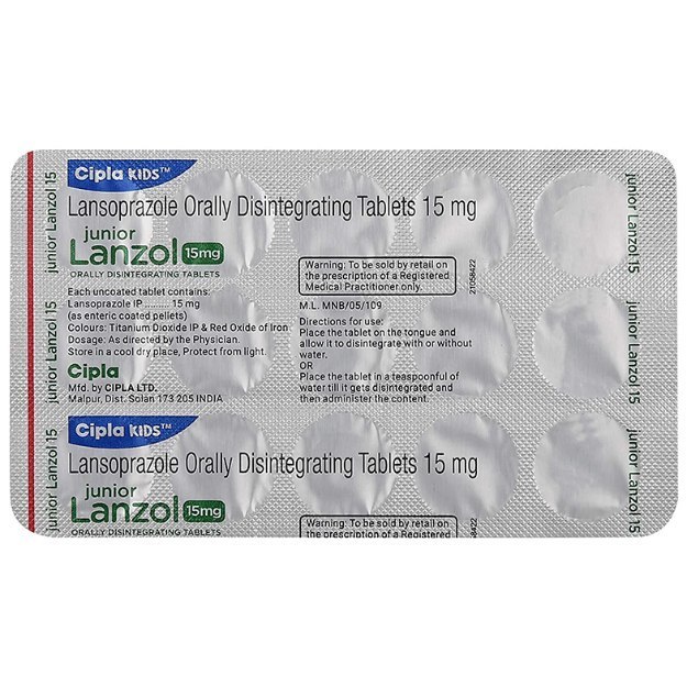 Junior Lanzol 15 Mg Tablet Uses, Price, Dosage, Side Effects, Substitute, Buy Online