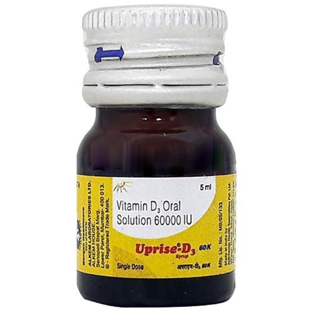 Uprise D3 60K Syrup in Hindi की जानकारी, लाभ, फायदे, उपयोग, कीमत, खुराक