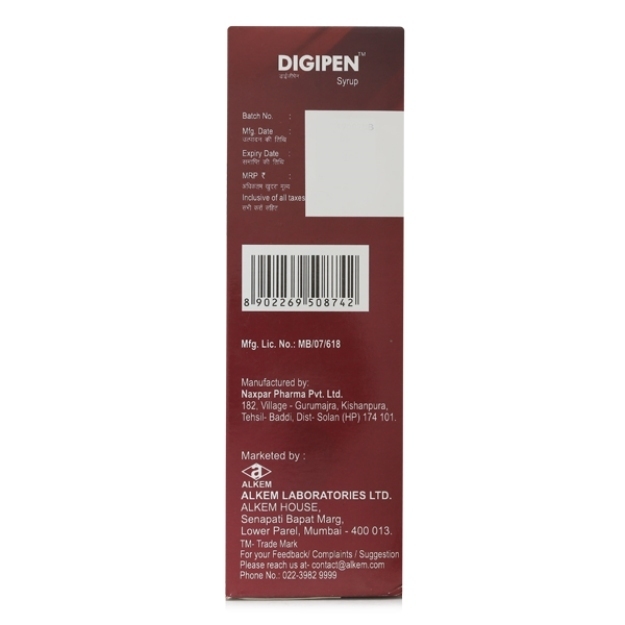 Digipen Syrup Uses, Price, Dosage, Side Effects, Substitute, Buy Online