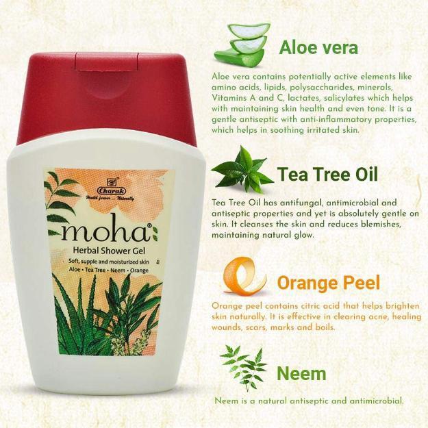 Moha Herbal Shower Gel And Moha Herbal Sunscreen Lotion Combo Pack