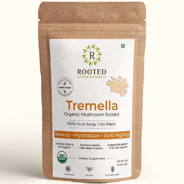 Rooted Active Naturals Tremella Organic Mushroom Extract Powder in