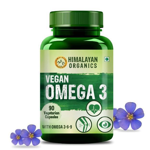 Himalayan Organics Omega 3 6 9 Vegan Natural Nutrition Supplement