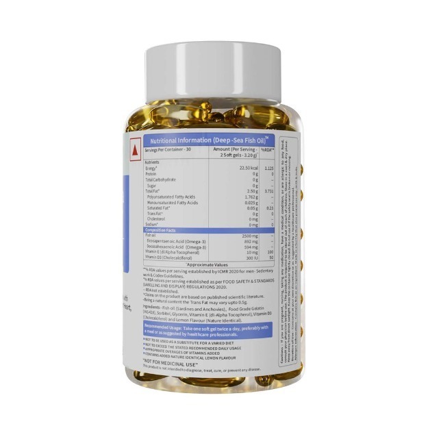 Neuherbs DeepSea Fish Oil Soft Gels Uses, Price, Dosage, Side Effects