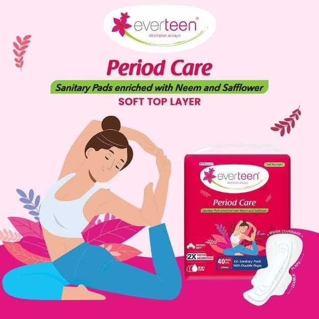 Everteen Period Care Soft Sanitary Napkin Pads in Hindi की जानकारी, लाभ