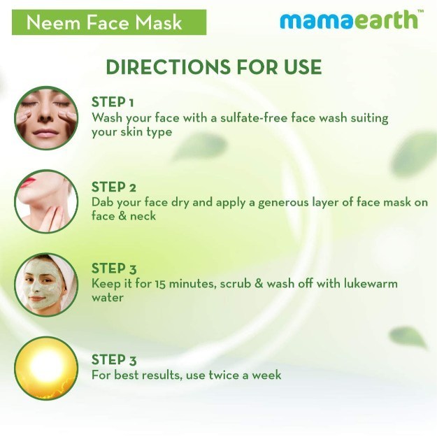 Mamaearth Neem Face Mask in Hindi की जानकारी, लाभ, फायदे, उपयोग, कीमत
