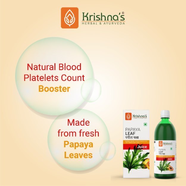 Krishnas Herbal & Ayurveda Papaya Leaf Juice 500ml Uses, Price, Dosage