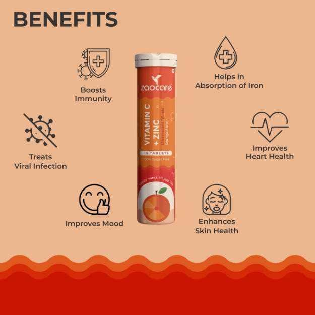 Zaocare Vitamin C & Zinc Effervescent Tablet Uses, Price, Dosage, Side