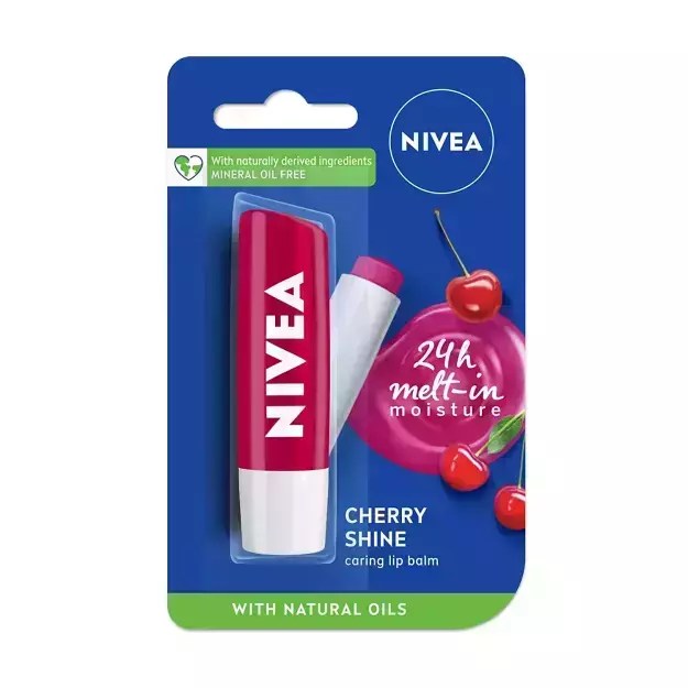 Nivea Fruity Cherry Shine Lip Balm in Hindi की जानकारी, लाभ, फायदे