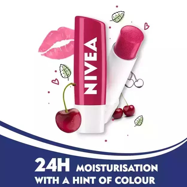 Nivea Fruity Cherry Shine Lip Balm in Hindi की जानकारी, लाभ, फायदे