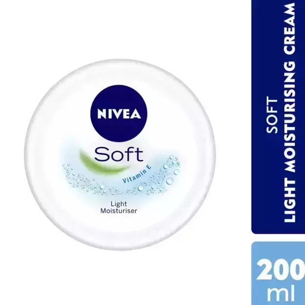 Nivea Soft Light Moisturiser Cream 200ml in Hindi की जानकारी, लाभ