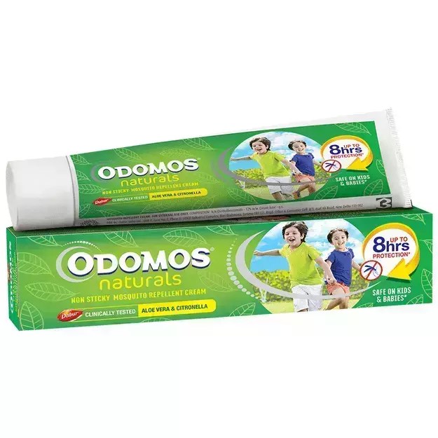 Odomos Naturals NonSticky Mosquito Repellent Cream 100gm in Hindi की