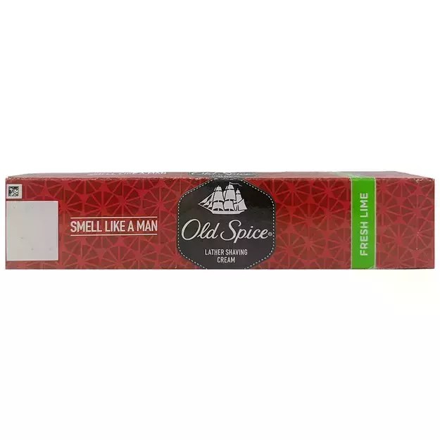 Old Spice Lather Shaving Cream Fresh Lime 70gm in Hindi की जानकारी, लाभ