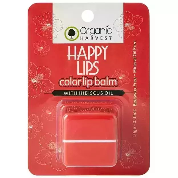 Organic Harvest Happy Lips Hibiscus Lip Balm 10gm in Hindi की जानकारी