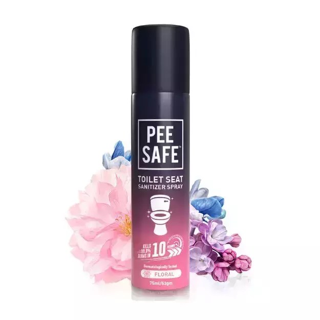 Pee Safe Toilet Seat Sanitizer Spray Floral 75ml Uses, Price, Dosage