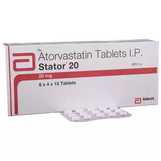 Stator 20 Tablet (15) Uses, Price, Dosage, Side Effects, Substitute