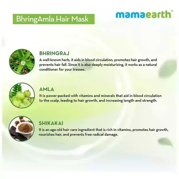 Mamaearth BhringAmla Hair Mask Uses, Price, Dosage, Side Effects