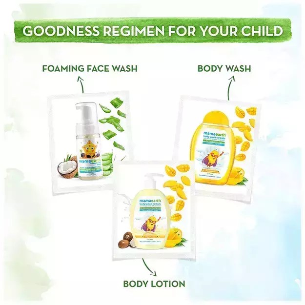 Mamaearth Major Mango Body Lotion For Kids With Mango Butter & Milk