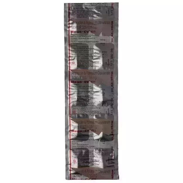 Mega CV 625 Tablet Uses, Price, Dosage, Side Effects, Substitute, Buy
