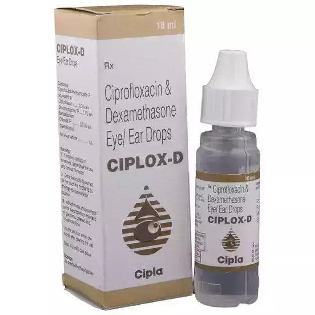 Ciplox D Eye/Ear Drop Uses, Price, Dosage, Side Effects, Substitute, Buy Online