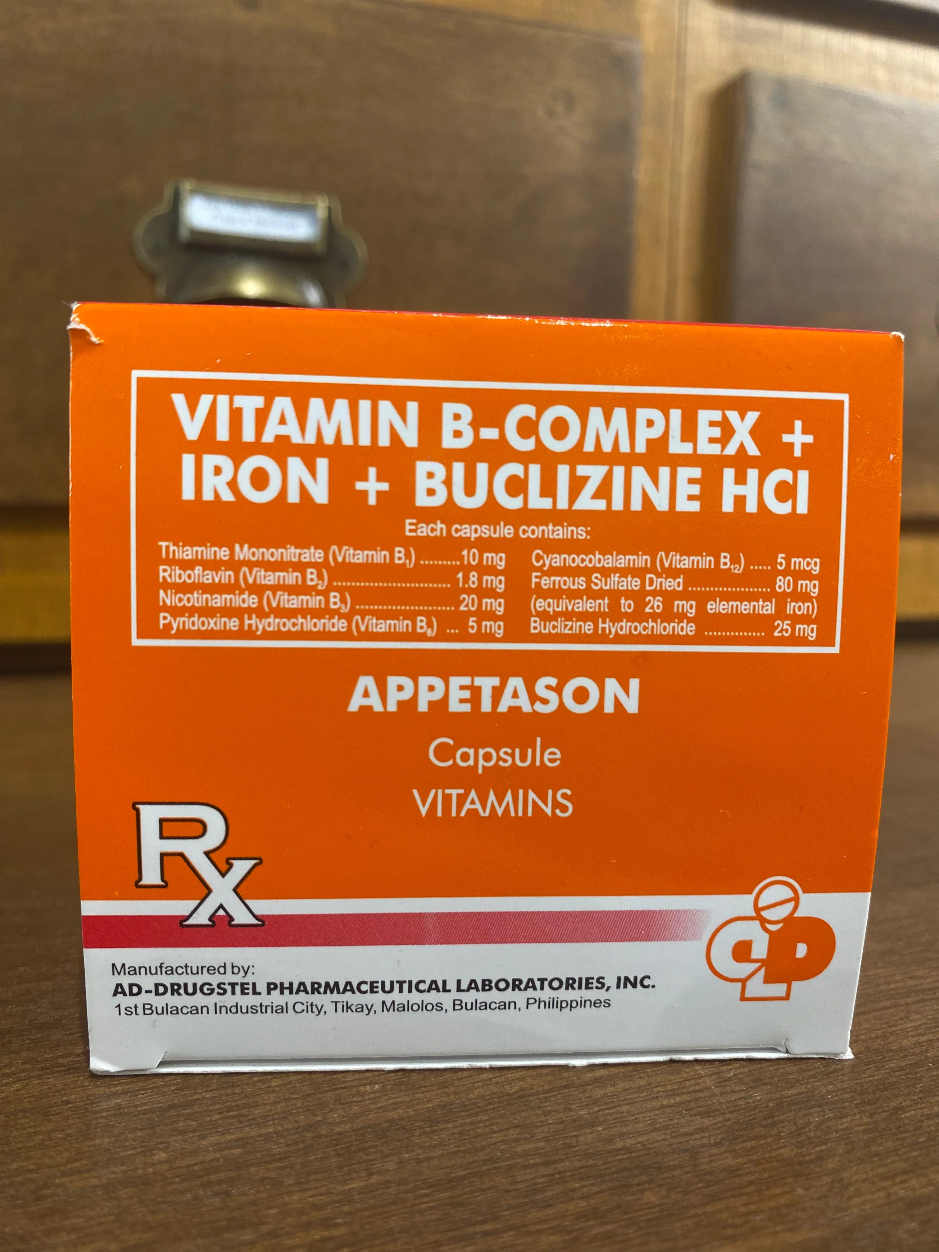 Vit. + Iron + Buclizine Capsule (Appetason) Meds for All