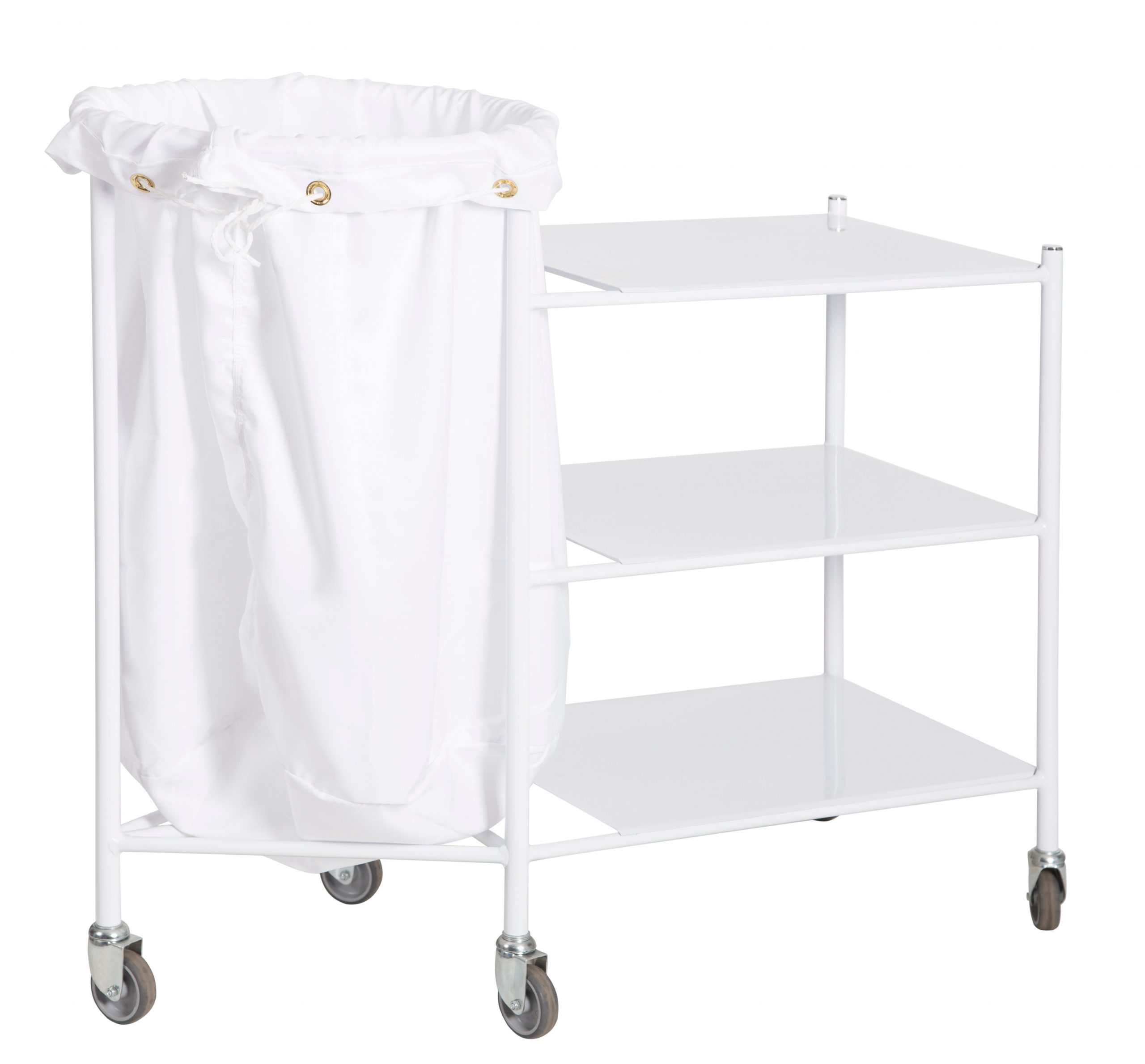 Soiled Linen Receiver With 3 Shelves And Bag Medstrat