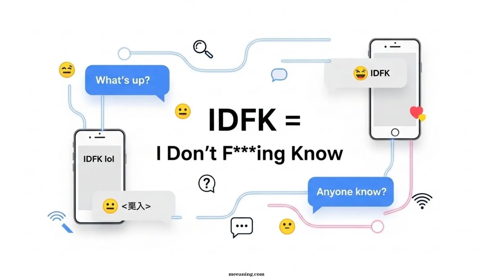 IDFK Meaning in Text Uses With Examples in 2026