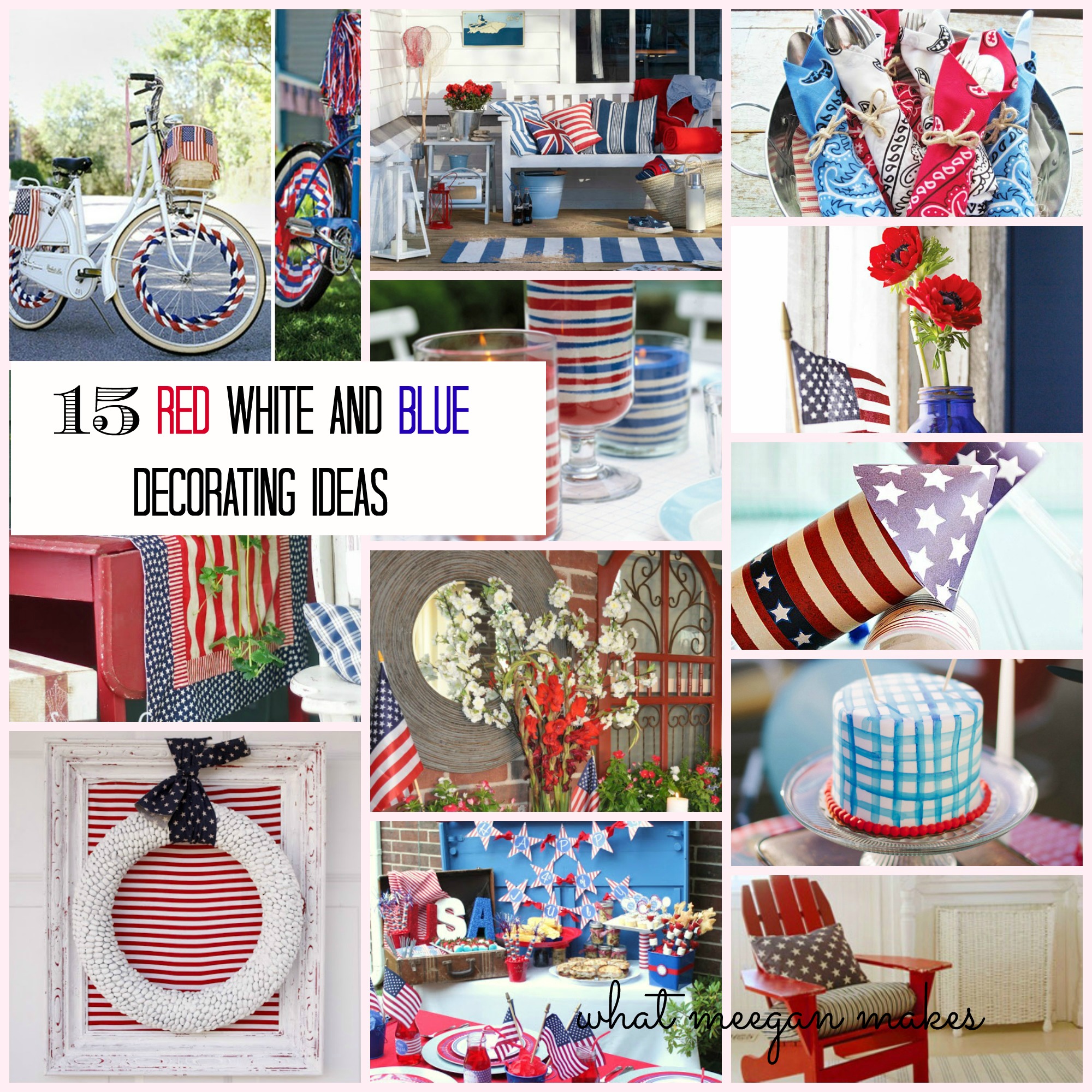 I've Got The Monday Blues With 15 Red, White, and Blue Decorations