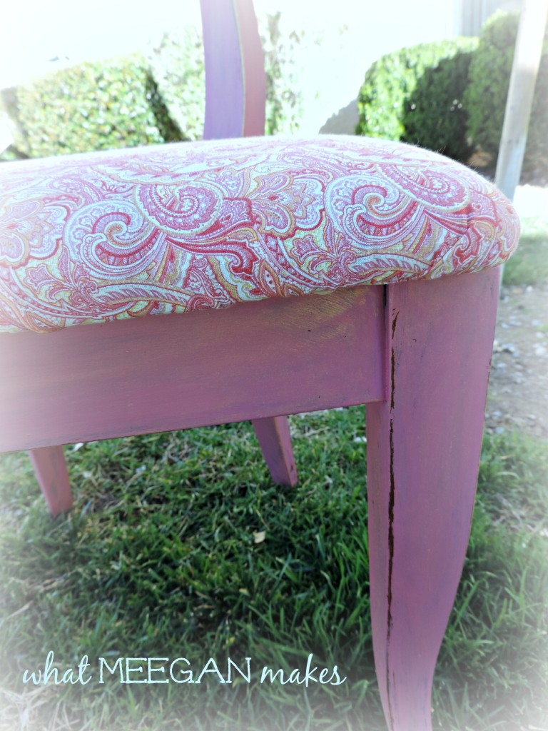 Thrifted Chair Makeover Using Chalk Paint and Gold Wax What Meegan Makes